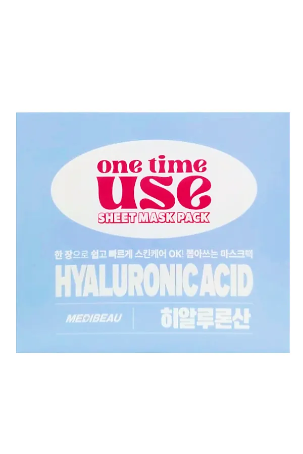 MEDIBEAU Набор тканевых масок для лица с гиалуроновой кислотой / One Time Use Hyaluronic Acid Sheet Mask Pack, 30 шт. KRISTALLER, белый - фото 1