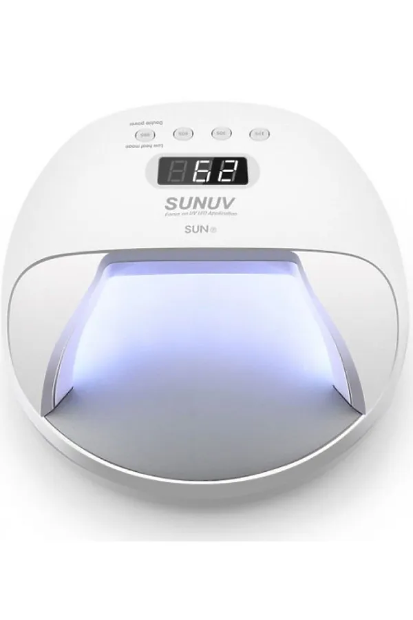 SUNUV Лампа для маникюра UV/LED 7, 24/48 Вт, белый KRISTALLER, белый - фото 1