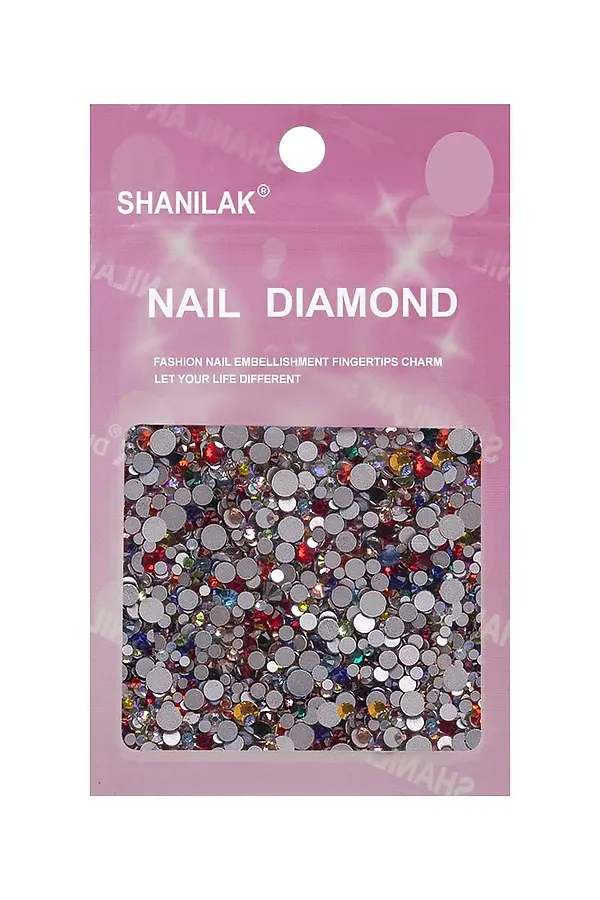 Nail Art Стразы для ногтей микс цветов и размеров, мульти KRISTALLER, мульти - фото 1