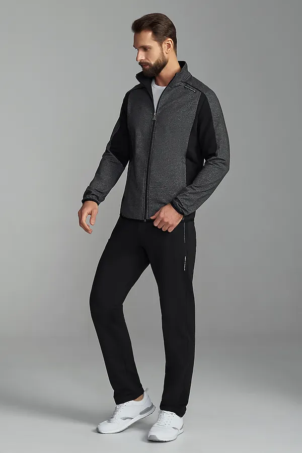 Костюм (Толстовка+Брюки) ADDIC-SPORT, черный мулине - фото 1