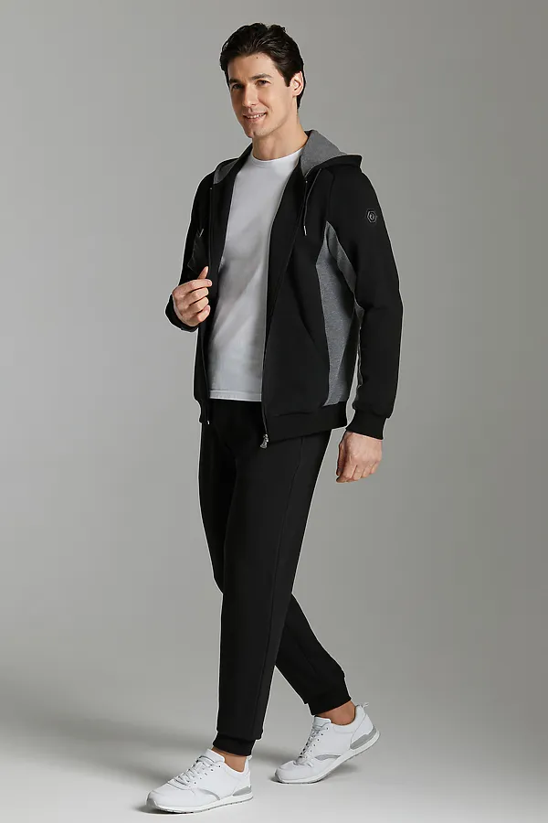Костюм (Толстовка+Брюки) ADDIC-SPORT, черный - фото 1