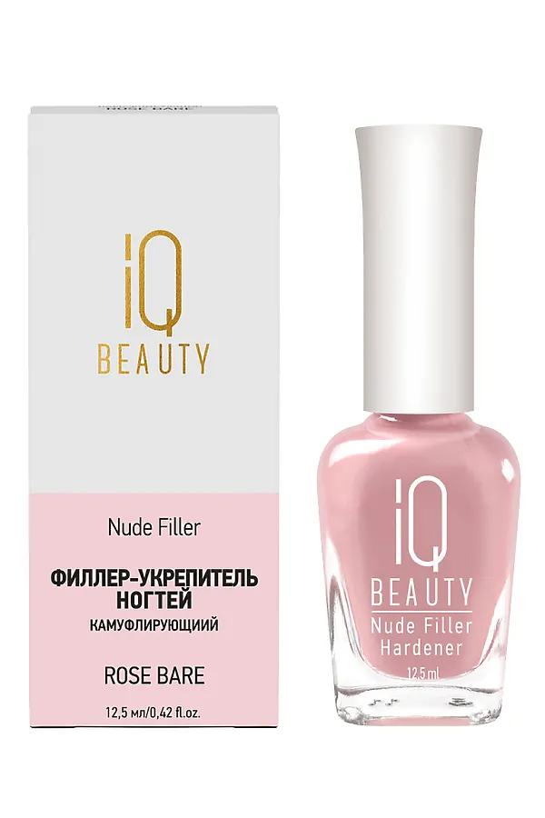 IQ Beauty Филлер-укрепитель с камуфлирующим эффектом / Nude Filler 02 Rose Bare, глянцевый финиш, 12,5 мл KRISTALLER, 02 rose bare, глянцевый финиш - фото 1