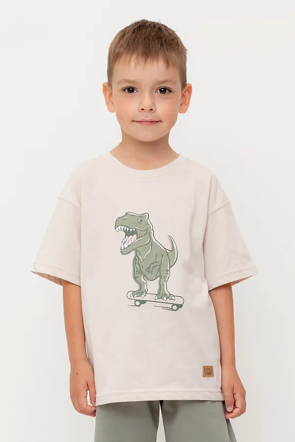 Футболка  CROCKID, бежевый - фото 1