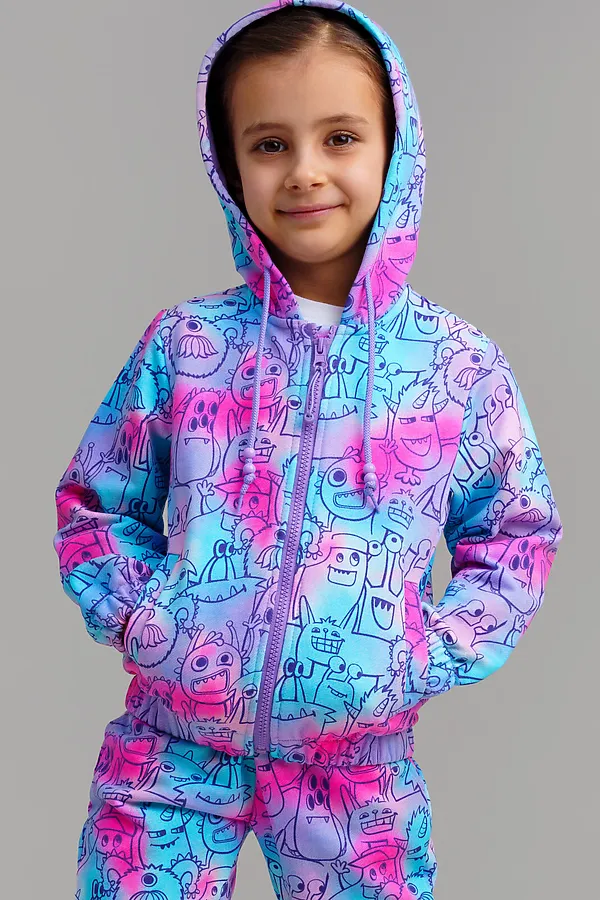 Толстовка PLAYTODAY, разноцветный - фото 1