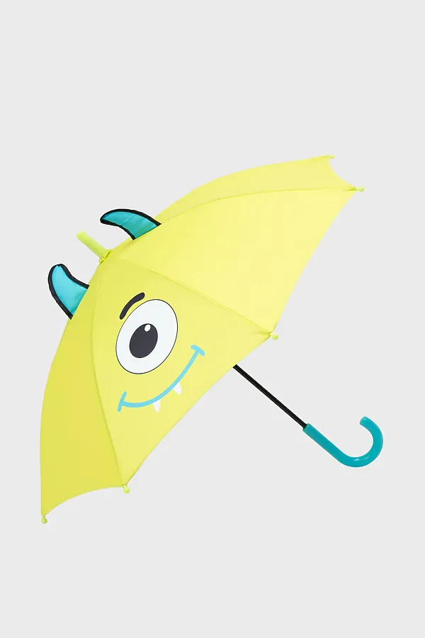 Зонт-трость PLAYTODAY, светло-зеленый,голубой - фото 1