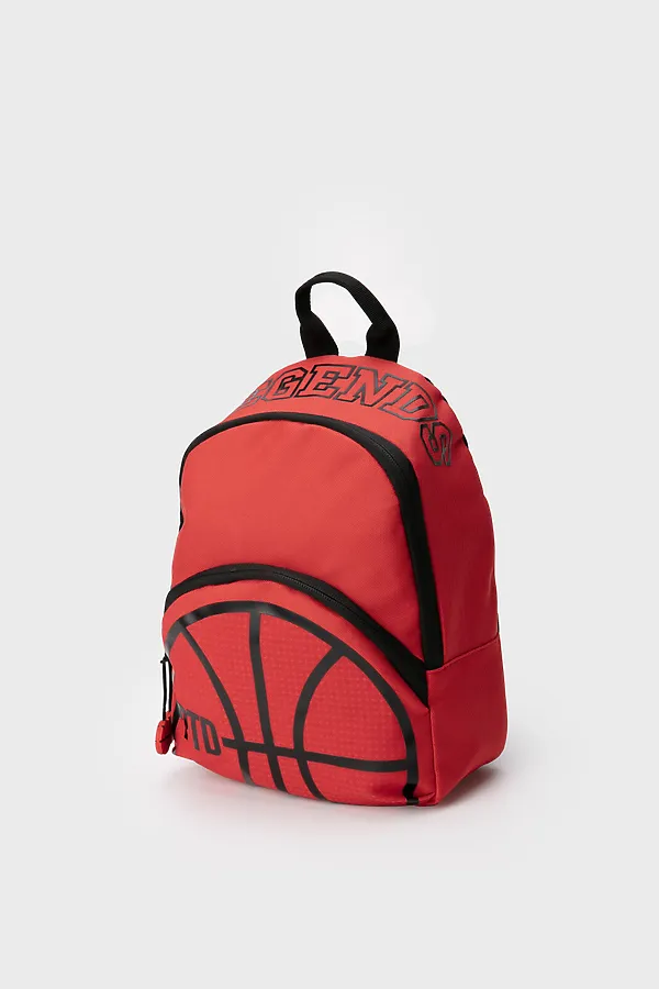 Рюкзак текстильный для мальчиков PLAYTODAY, красный,черный - фото 1