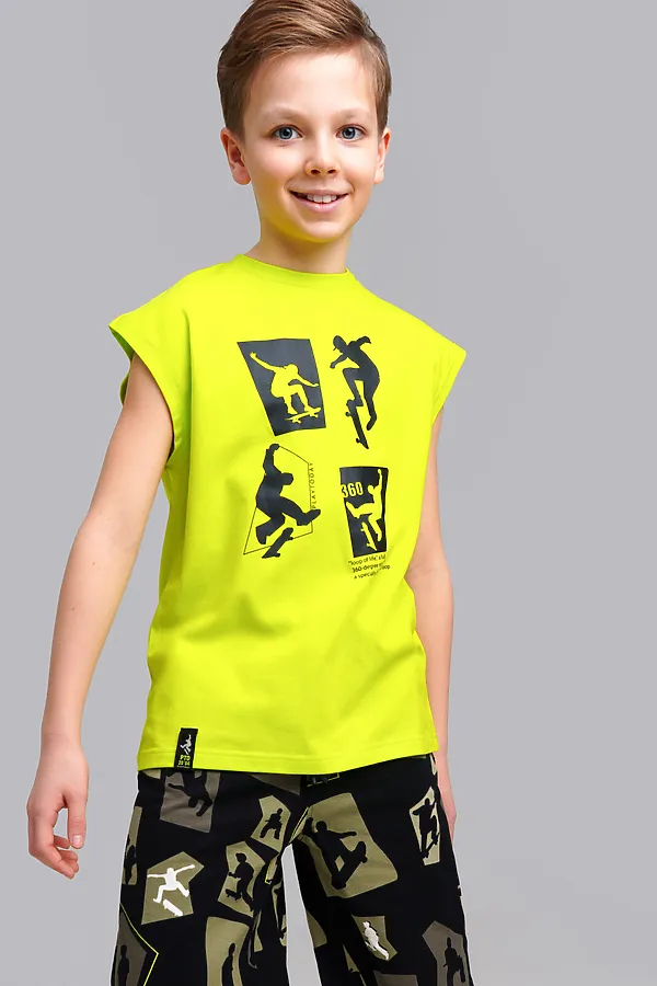 Футболка PLAYTODAY, светло-зеленый,черный - фото 1