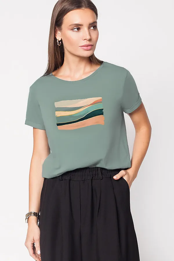 Футболка VILATTE, св. оливковый_soft touc - фото 1