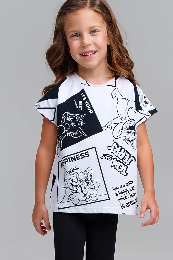 Футболка PLAYTODAY, белый,черный - фото 1