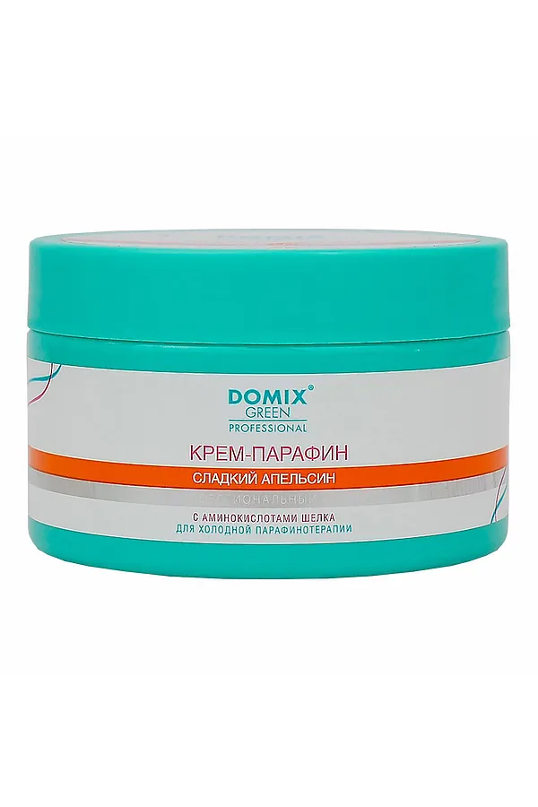 Domix Green Professional Уценка Крем-парафин с аминокислотами шелка «Сладкий апельсин», 200 мл. KRISTALLER, белый - фото 1