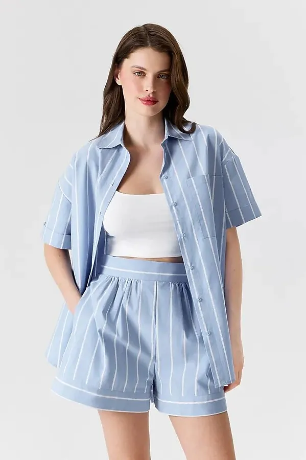 Блуза CONCEPT CLUB, синяя полоска - фото 1