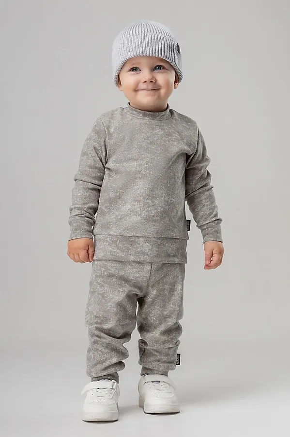 Костюм (Джемпер+Брюки) BODO, серо-бежевый - фото 1