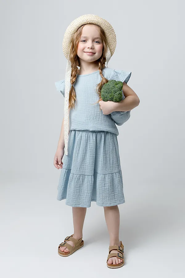 Юбка CROCKID, нежно-голубой - фото 1