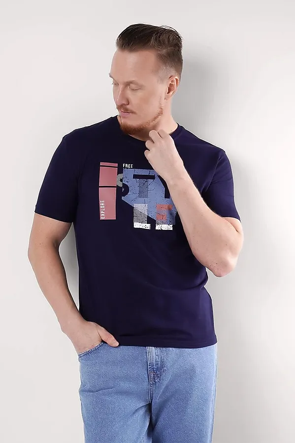 Футболка CLEVER, т.синий - фото 1