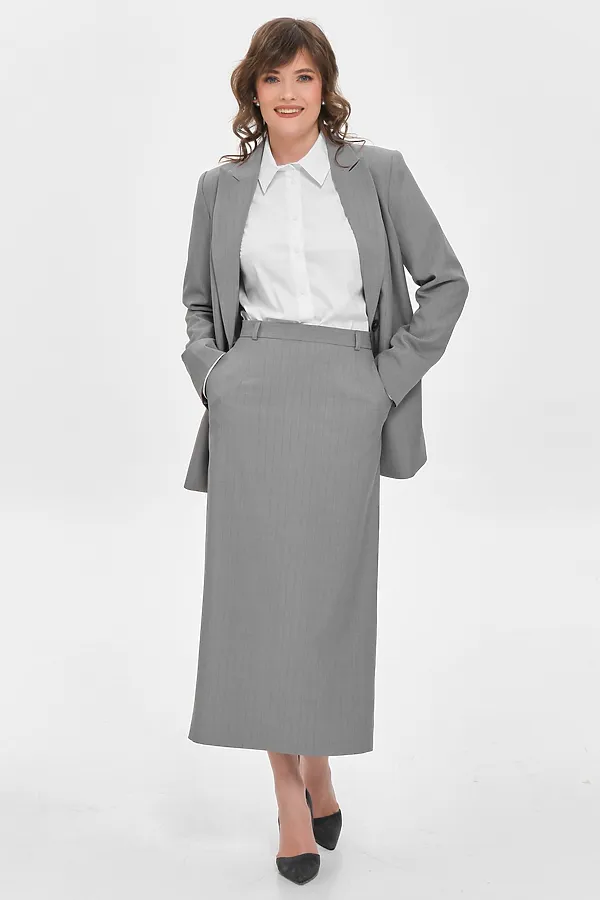 Юбка STILLA, светлый серый - фото 1