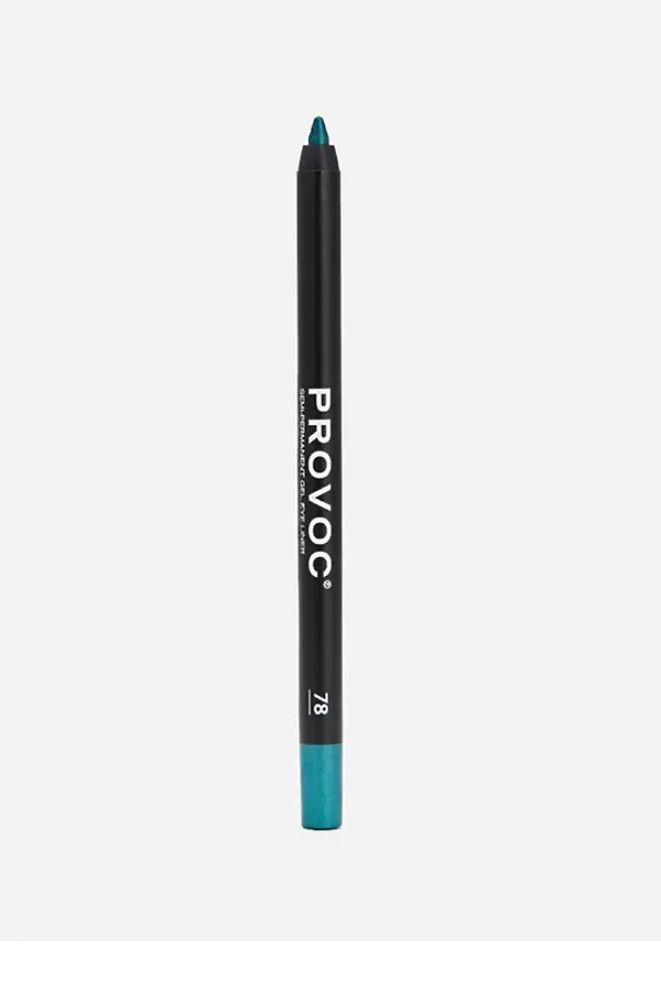 Provoc Гелевый карандаш-подводка для глаз водостойкий / Semi Permanent Gel Eye Liner №78 Enchanting, цвет морской волны темный KRISTALLER, №78 enchanting, цвет морской волны темный - фото 1