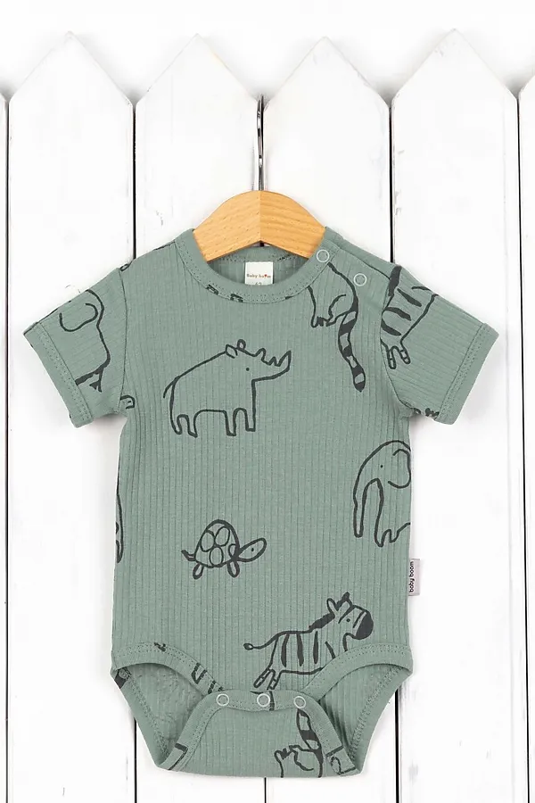 Боди BABY BOOM, сафари на шалфее - фото 1