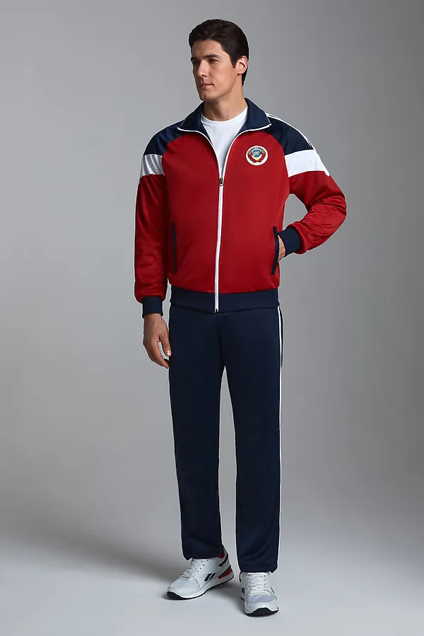 Костюм (Толстовка+Брюки) ADDIC-SPORT, красный - фото 1