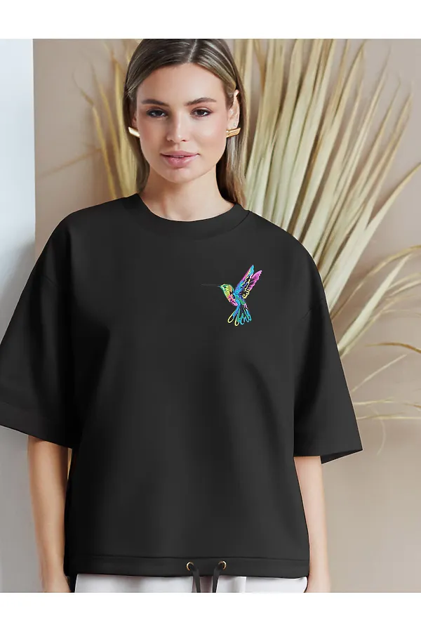 Футболка VILATTE WEAR, черный_колибри - фото 1