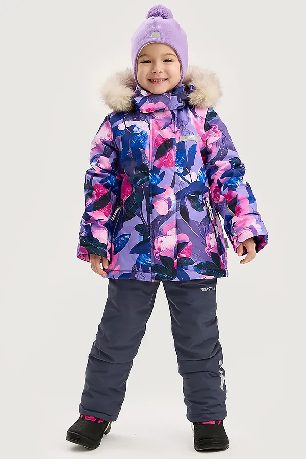 Комплект (Куртка+Брюки) NIKASTYLE, фиолет/графит - фото 1