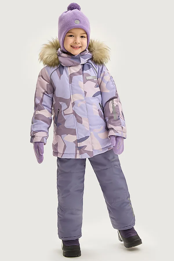 Костюм (Куртка+Брюки) NIKASTYLE, лаванда/инжир - фото 1