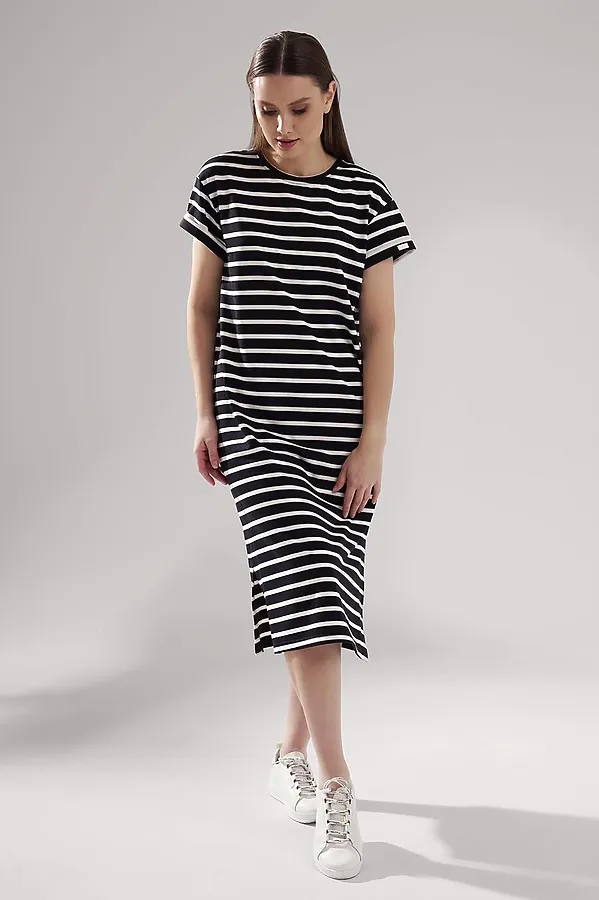 Платье CLEVER, чёрный/молочный - фото 1