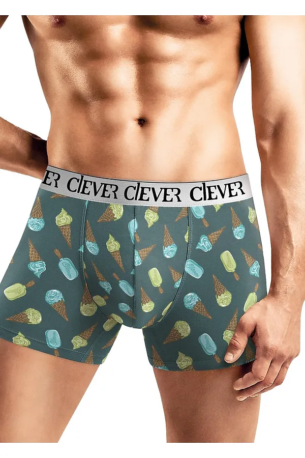 Трусы CLEVER, т.зелёный/жёлтый - фото 1