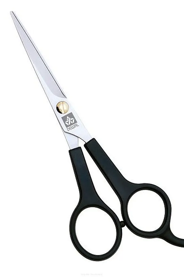 Dewal Парикмахерские ножницы прямые с усилителем / Easy Step 9502/5.5, черный KRISTALLER, чёрный - фото 1