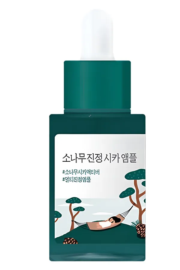 ROUND LAB Сыворотка с экстрактами сосны и центеллы для проблемной кожи / Pine Calming Cica Ampoule, 30 мл KRISTALLER, прозрачный - фото 1