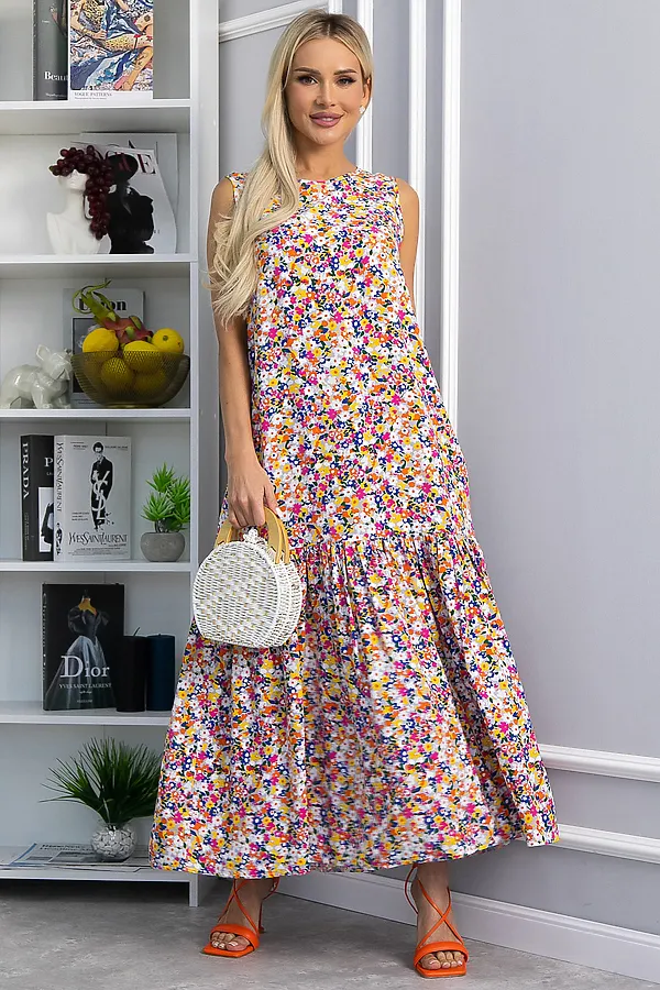 Платье LADY TAIGA, цветы - фото 1