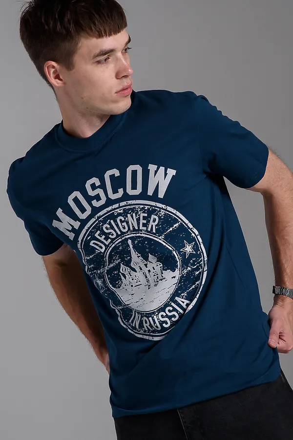 Футболка 8503/1 НАТАЛИ, изумруд+москва - фото 1