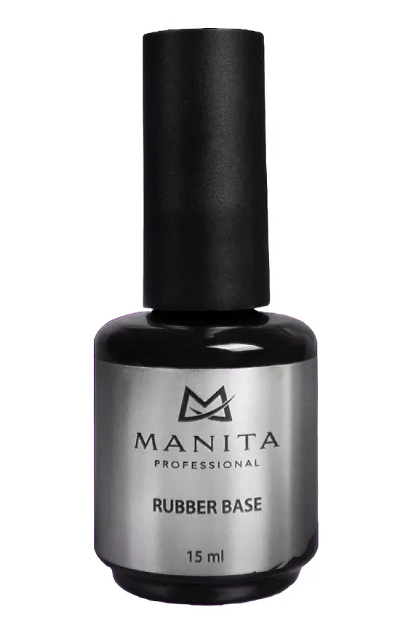 Manita Professional База для гель-лака каучуковая / Rubber, 15 мл KRISTALLER, бесцветный - фото 1