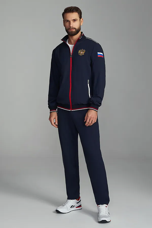 Костюм (Толстовка+Брюки) ADDIC-SPORT, темно-синий - фото 1