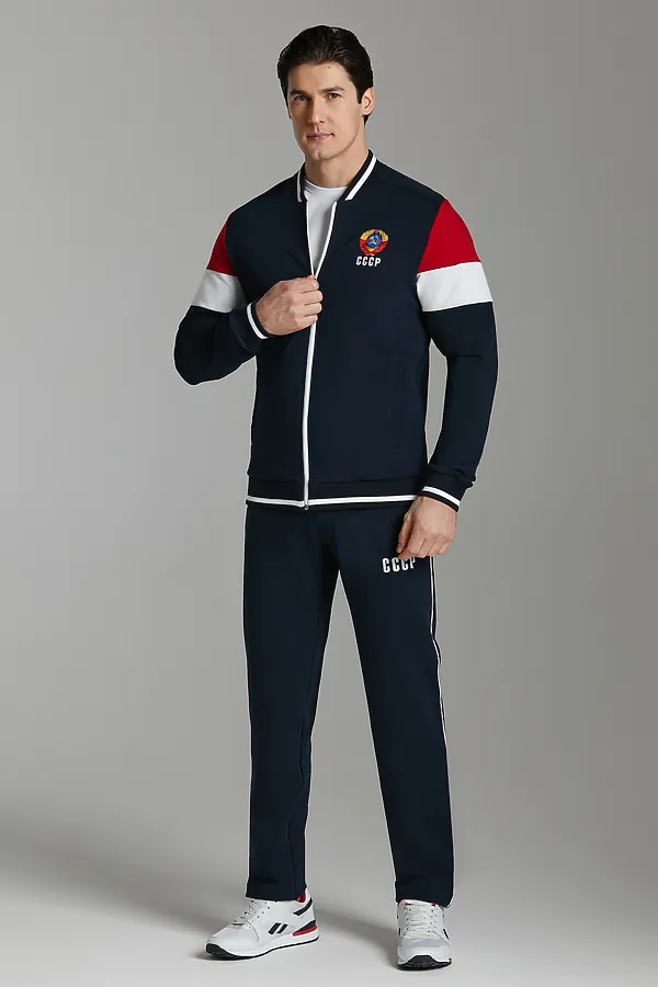 Костюм (Толстовка+Брюки) ADDIC-SPORT, темно-синий - фото 1