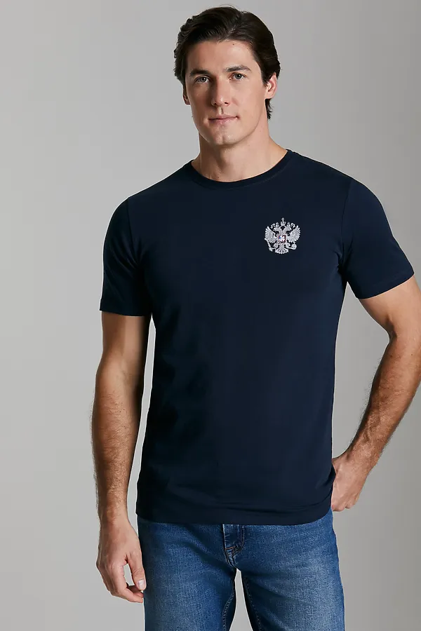 Футболка ADDIC-SPORT, темно-синий - фото 1