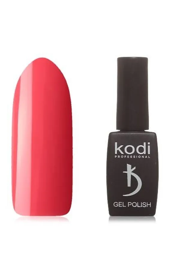 Kodi Гель-лак Светлый красно-коралловый, без перламутра и блесток, плотный, 8 мл KRISTALLER, светлый красно-коралловый - фото 1