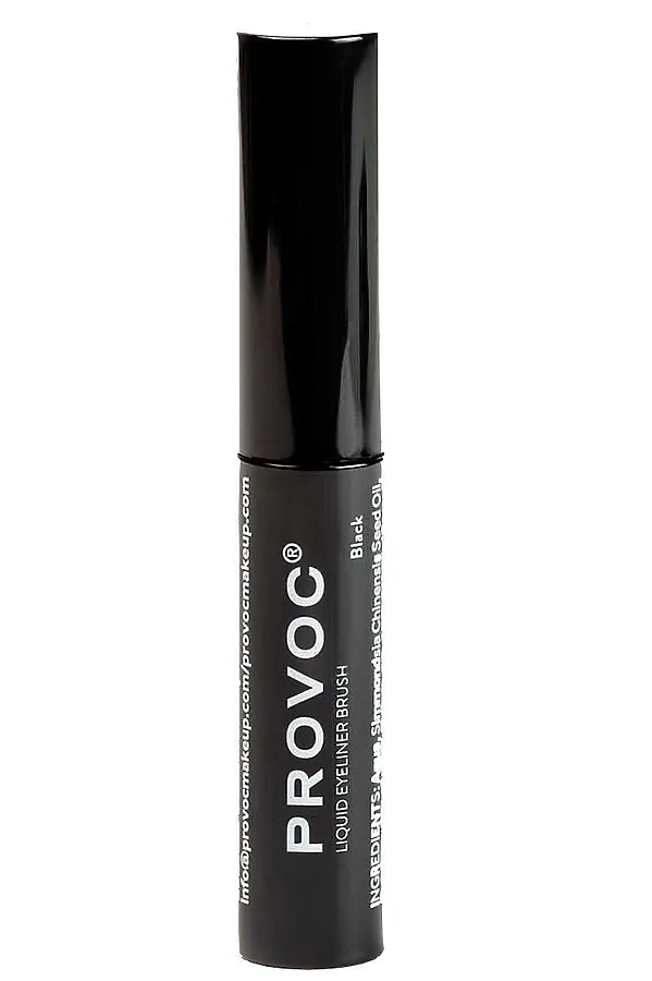Provoc Ультратонкая жидкая подводка для глаз / Liquid Eyeliner Brush, черный KRISTALLER, черный - фото 1