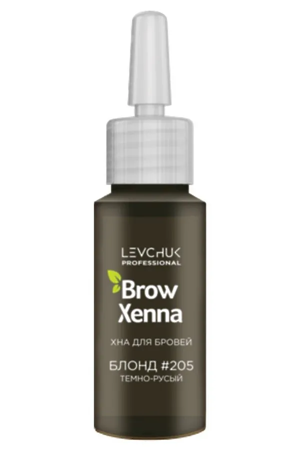 BrowXenna Хна для бровей, блонд №205, 10 мл KRISTALLER, тёмно-русый - фото 1