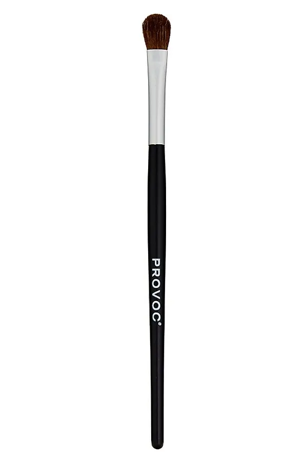 Provoc Кисть круглая для растушевки теней / Eyeshadow Brush Medium, средняя KRISTALLER, коричневый - фото 1