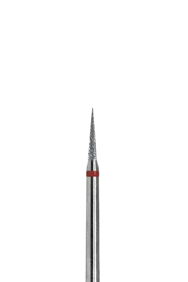 Planet Nails Фреза алмазная конусная заостренная 1,6 мм, 5 шт./уп, KRISTALLER, серебристый - фото 1