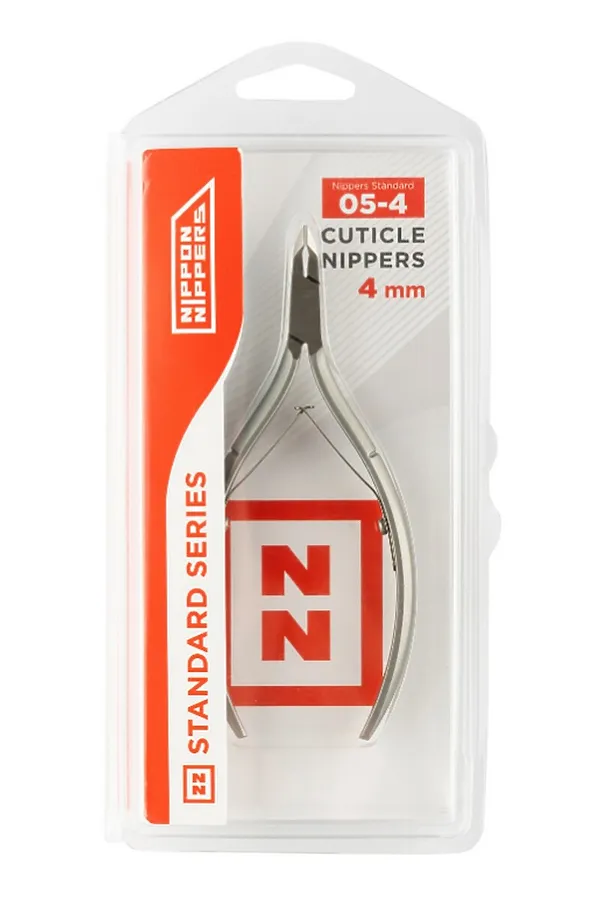 Nippon Nippers Кусачки маникюрные для кутикулы / Standard NN_NS-05-4, двойная пружина, ручная заточка, 4 мм KRISTALLER, серебристый - фото 1