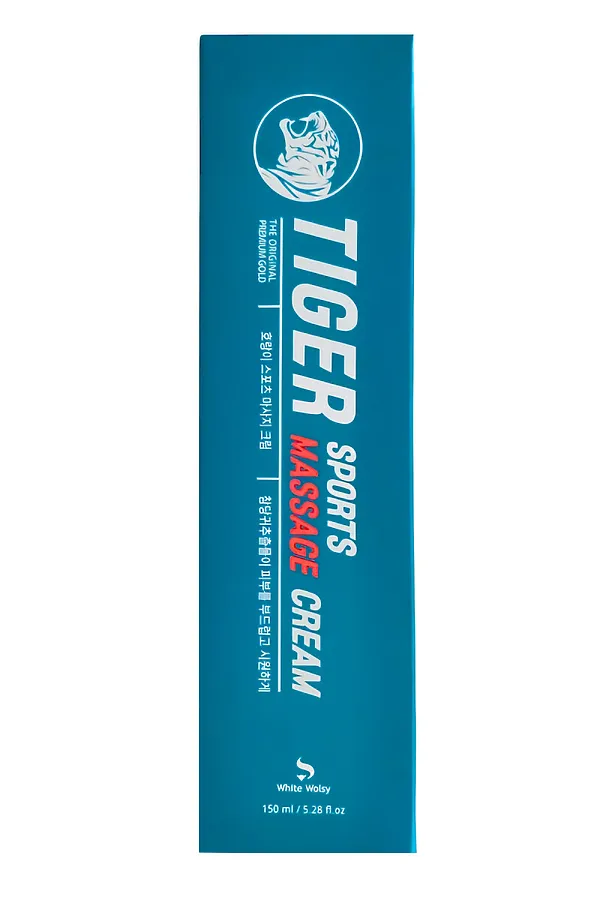 White Wolsy Спортивный массажный крем для суставов / Tiger Sports Massage Cream, 150 мл KRISTALLER, синий - фото 1