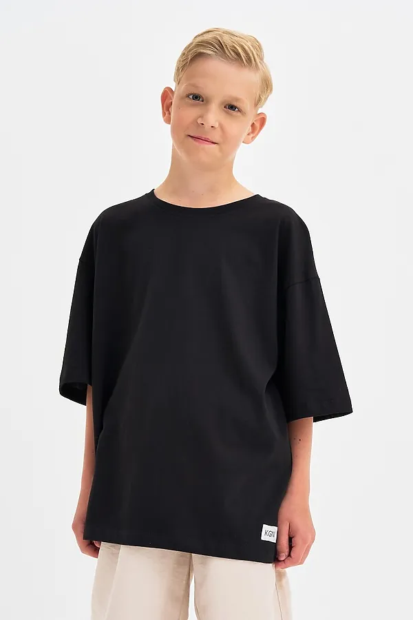 Футболка KOGANKIDS, чёрный - фото 1