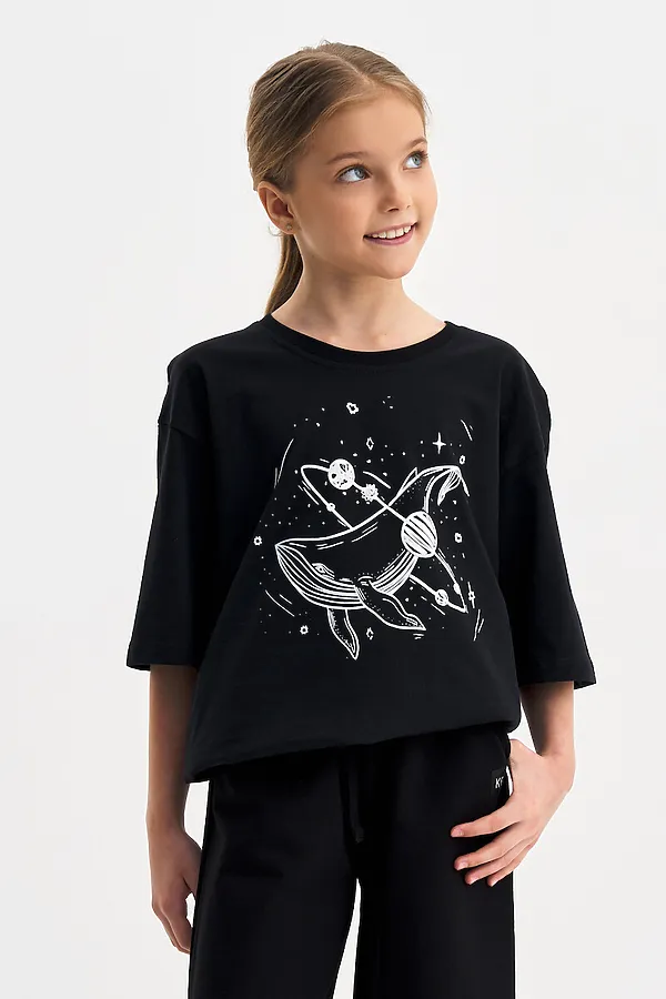 Футболка KOGANKIDS, чёрный - фото 1