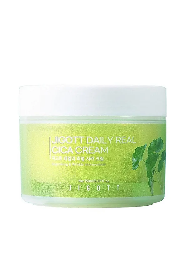Jigott Крем для лица с экстрактом центеллы / Daily Real Cica Cream, 150 мл KRISTALLER, центелла - фото 1