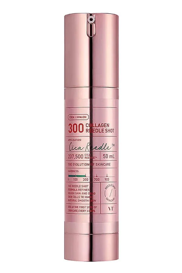 VT Cosmetics Бустер-сыворотка для лица с микроиглами и коллагеном / Collagen Reedle Shot 300, 50 мл KRISTALLER, розовый - фото 1