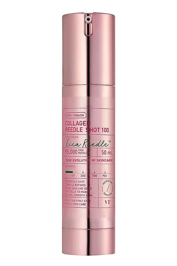 VT Cosmetics Бустер-сыворотка для лица с микроиглами и коллагеном / Collagen Reedle Shot 100, 50 мл KRISTALLER, розовый - фото 1