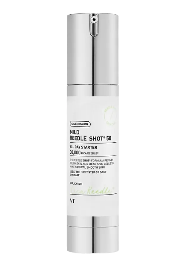 VT Cosmetics Мягкая бустер-сыворотка с микроиглами для гладкой и сияющей кожи / Midl Reedle Shot 50, 50 мл KRISTALLER, белый - фото 1