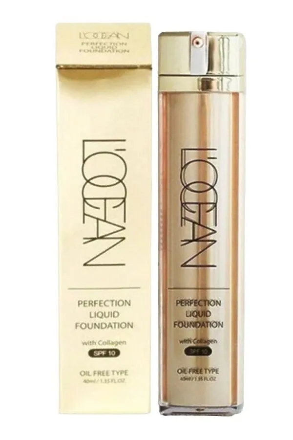 L’ocean Тональная основа / Perfection Liquid Foundation With Collagen, 21 Clear Beige, 40 мл KRISTALLER, 21 clear beige - фото 1