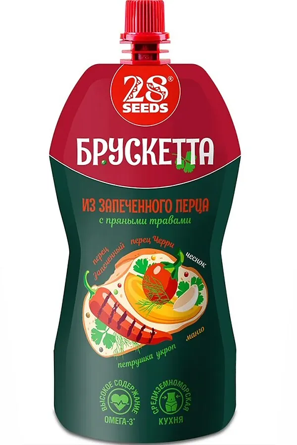 Брускетта из Запеченного перца с пряными травами 150г ЭКО-ПРОДУКТЫ, - - фото 1